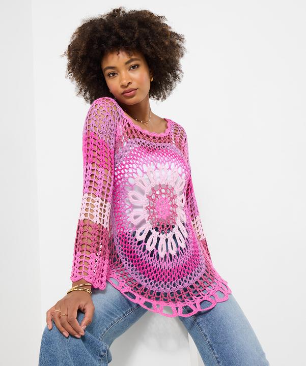 Produktbild Joe Browns Crochet Long Sleeve Scoop Neck Jumper (L)