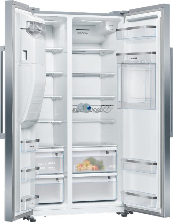 Image du produit Siemens iQ500, Amerikanischer Side by Side, 178.7 x 90.8 cm, Edelstahl antiFingerprint, KA93GAIDP (560 l)