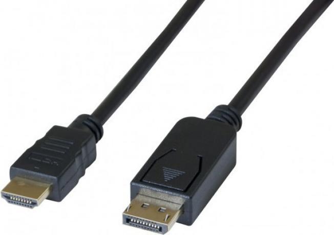 Actual product image Dacomex DisplayPort 1.1 to HDMI® cable - 2 m (2 m, DisplayPort, 1.1)