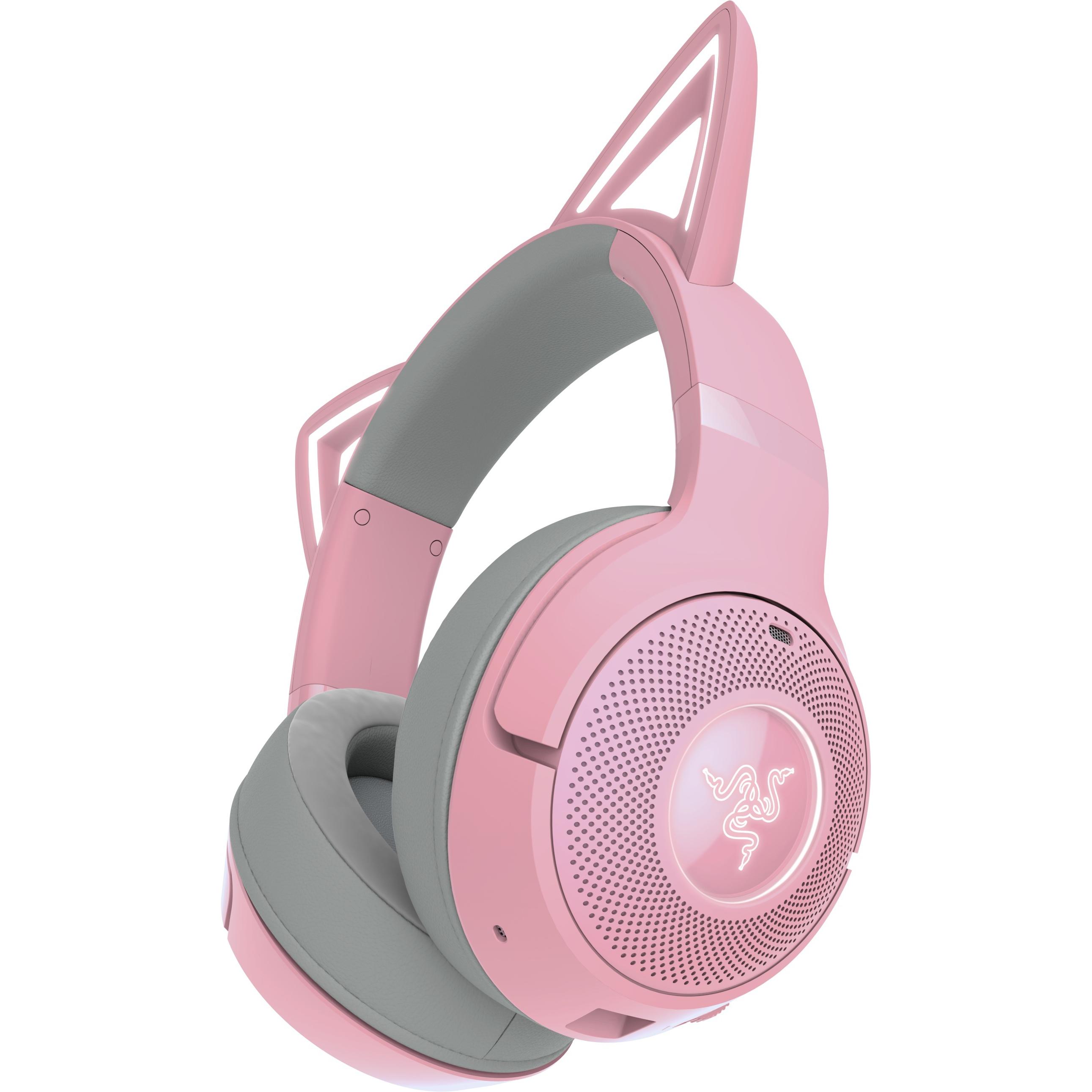 Razer Kraken Kitty V2 BT - Quartz (Kabellos), Gaming Headset, Rosa