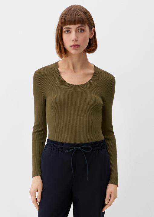 Produktbild s.Oliver Strickpullover Strickpullover aus Viskosemix (46)