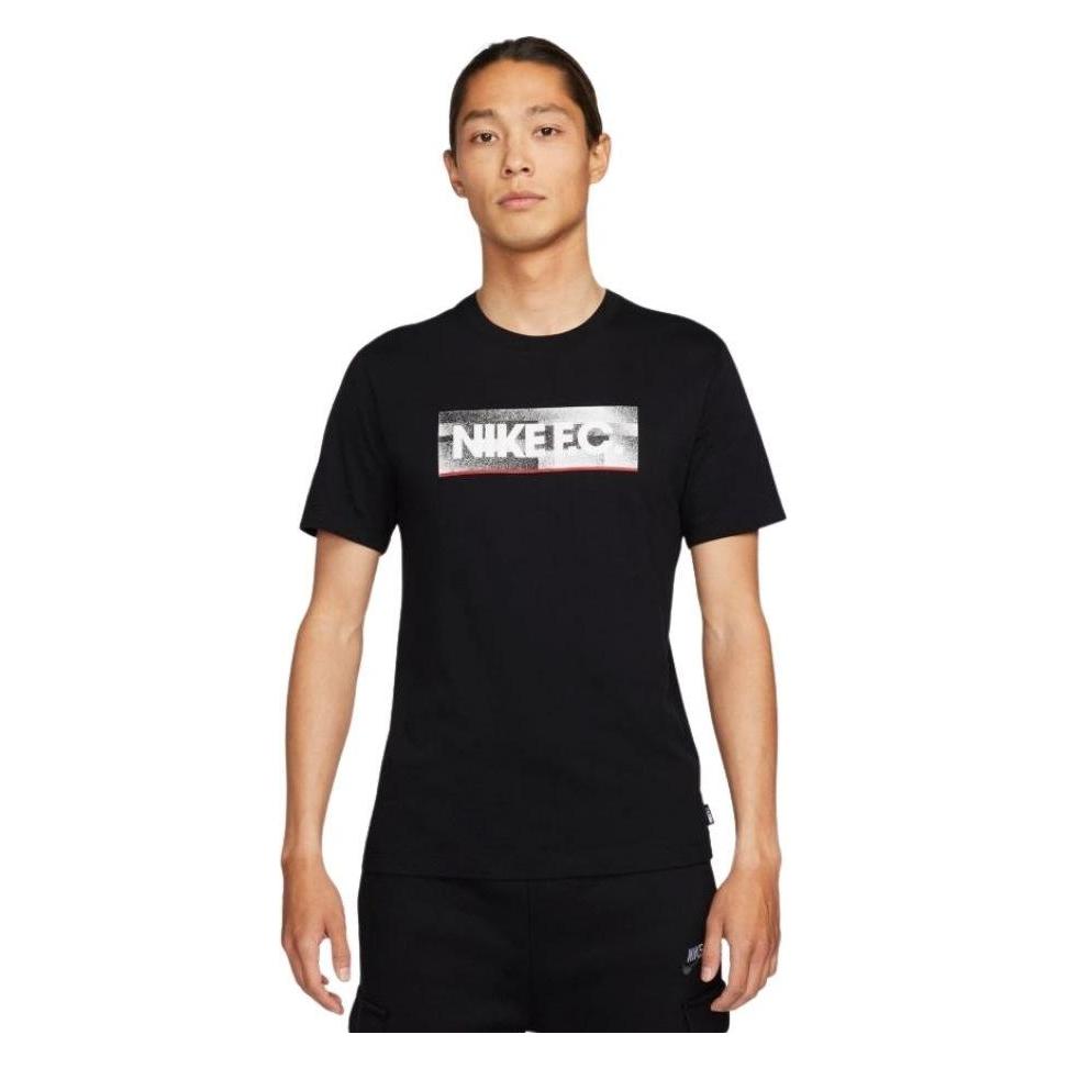 Nike, Herren, Sportshirt, Nk Fc Tee Seasonal Block Herren T-Shirt Schwarz DH7444 010 L (L), Schwarz, L