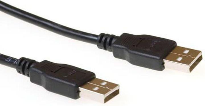 Produktbild ACT USB 2.0 Connection Cable Black 5.0m 5m USB A USB A Männlich Männlich Schwarz USB Kabel (5 m, USB 2.0)