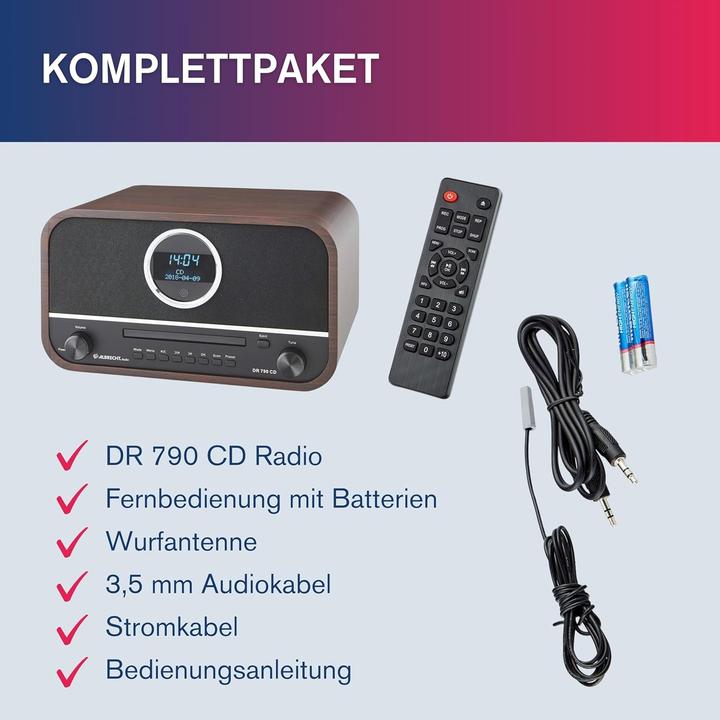 Image du produit Albrecht DR 790 (DAB+ DAB, FM, Bluetooth)