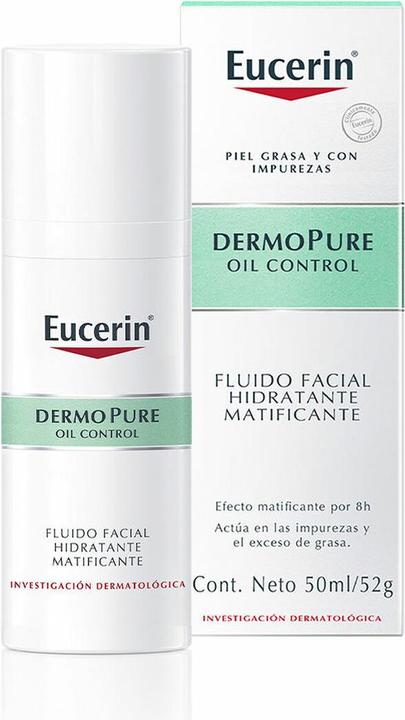 Actual product image Eucerin Dermopure Moisturising Fluid for the Face 50ml (50 ml, Face fluid)
