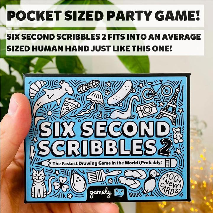 Produktbild Gamely SIX SECOND SCRIBBLES 2 - (100 New Cards) (Englisch, 2 - 8 Spieler)