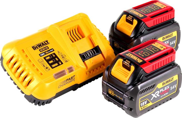 Image du produit DeWalt DCS 579 T2T Scie circulaire manuelle sans fil 54 V FlexVolt 190 mm Brushless + 2x batterie 6,0 Ah +