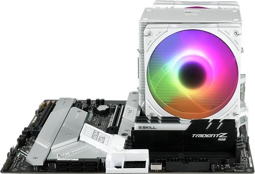 Actual product image Scythe Mugen 6 Dual Fan White ARGB Edition (weiss, 120 mm) (154 mm)