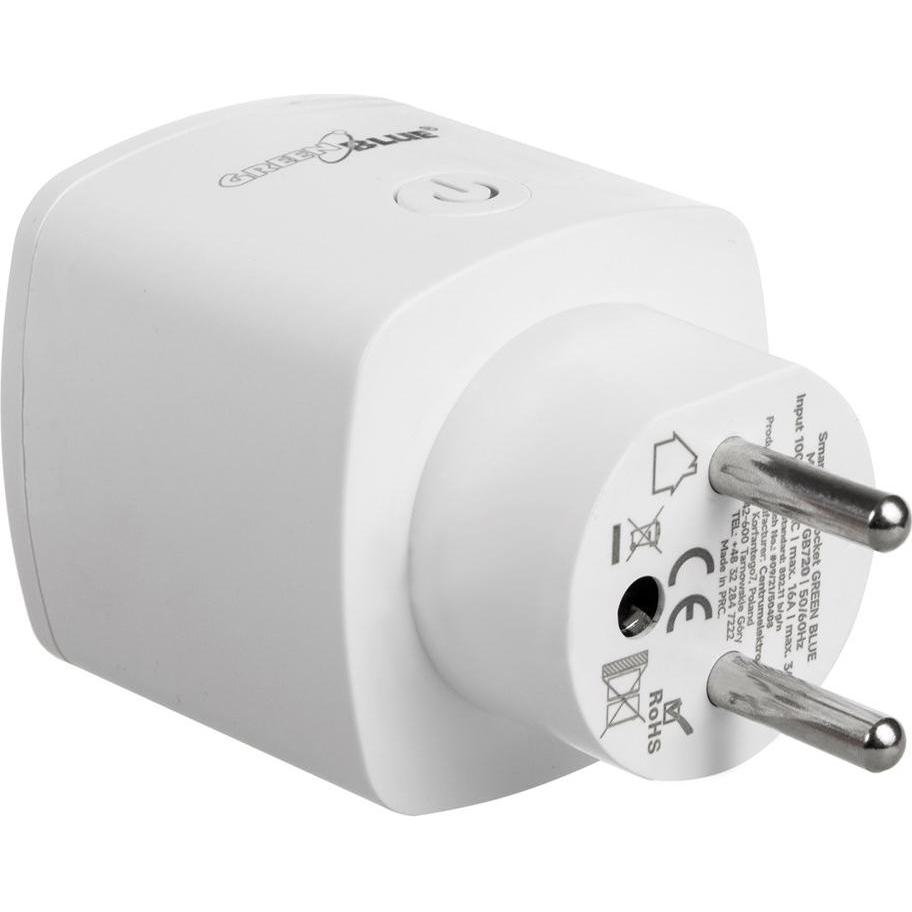 Thumbnail - Greenblue, Smart Plug, GB720 E WiFi Android/iOS/Alexa/Google Home remote-controlled outlet, power consumption, ti