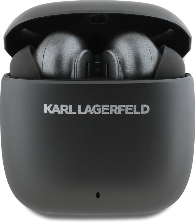 Actual product image Karl Lagerfeld TWS Earphones Metal Printed Logo ANC/ENC black (ANC, 24 h, Wireless)