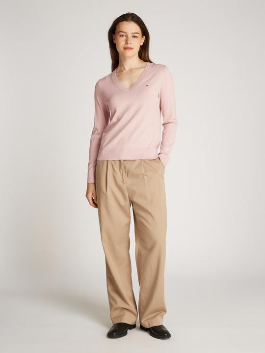 Produktbild Tommy Hilfiger Co Jersey Stitch V-Nk Sweater Ls (XXS)