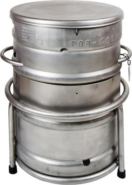 Actual product image Ich-zapfe Round tripod for barbecue barrel