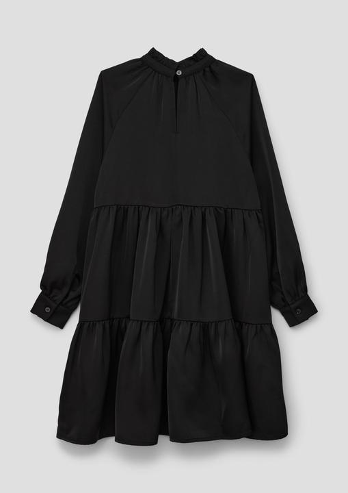Produktbild s.Oliver Kleid Satinkleid mit gestuftem Rock (158)