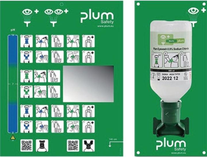 Actual product image Plum Wall bracket eye rinsing (First aid set accessories)