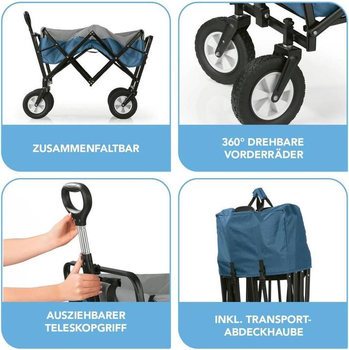 Actual product image Easymaxx Bollerwagen 100 x 50 x 61 cm
