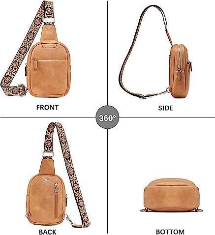 Produktbild Only-Bags.Store Gürteltasche, Schultertasche, Brusttasche, Umhängetasche aus PU-Leder, Universalrucksack