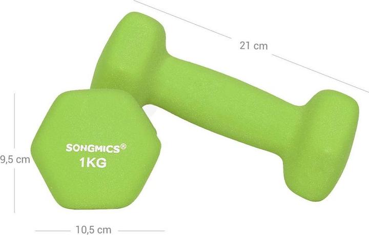 Image du produit Songmics Kai (2 x 1 kg, 2 x 2 kg, 2 x 3 kg)