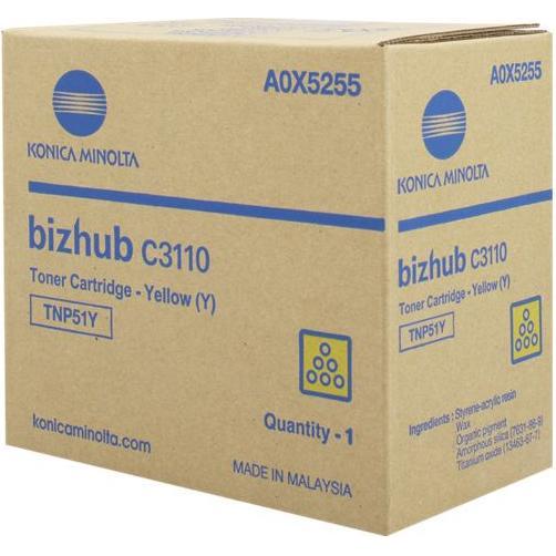 Konica Minolta, Toner, Konica-Minolta KonicaMinolta Toner TNP-51 TNP51 Yellow Gelb (A0X5255)