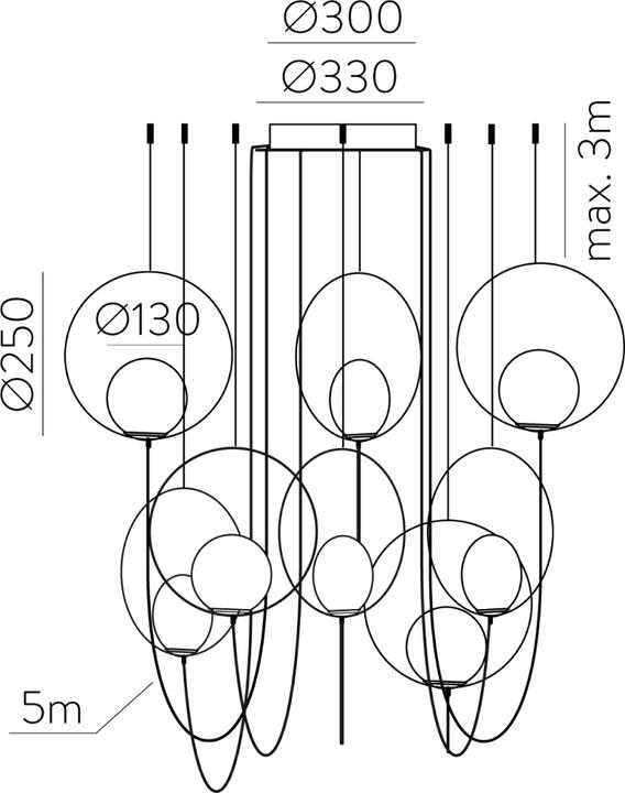 Produktbild ACB Iluminacion ACB Pendelleuchte Halo (2960 lm)