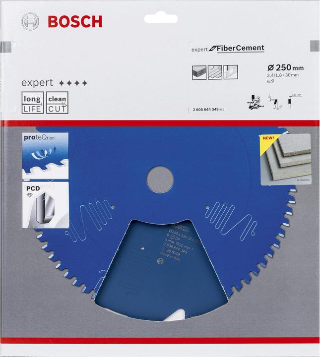 Produktbild Bosch Professional Zubehör Kreissägeblatt Expert for Fibre Cement, 250 x 30 x 2,4 mm, 6