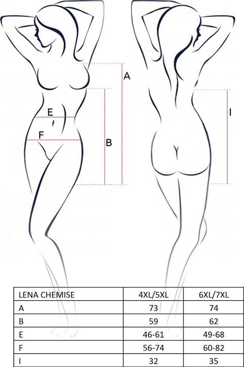 Produktbild Passion rot/schwarzes Chemise Lena 4XL/5XL von (4XL, 5XL)