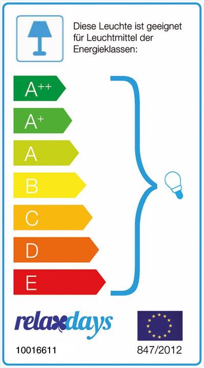 Label énergétique Relaxdays Look antique (E27)