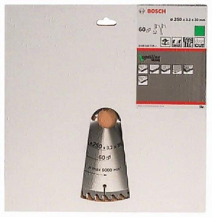 Produktbild Bosch Professional Zubehör PRO Wood Kreissägeblatt, 250 x 3.2 x 30 mm
