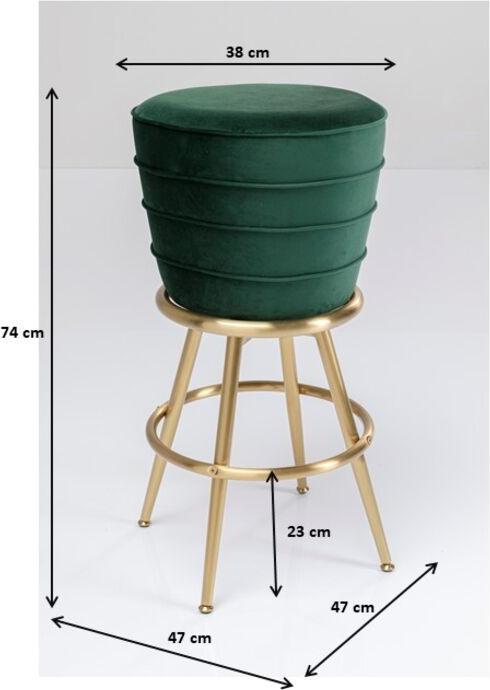 Image du produit Kare Design Tabouret de bar Treviso vert
