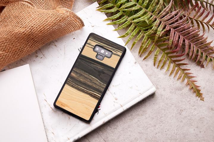 Actual product image Man&Wood SmartPhone case Galaxy Note 9 white ebony black (Samsung Galaxy Note 9)