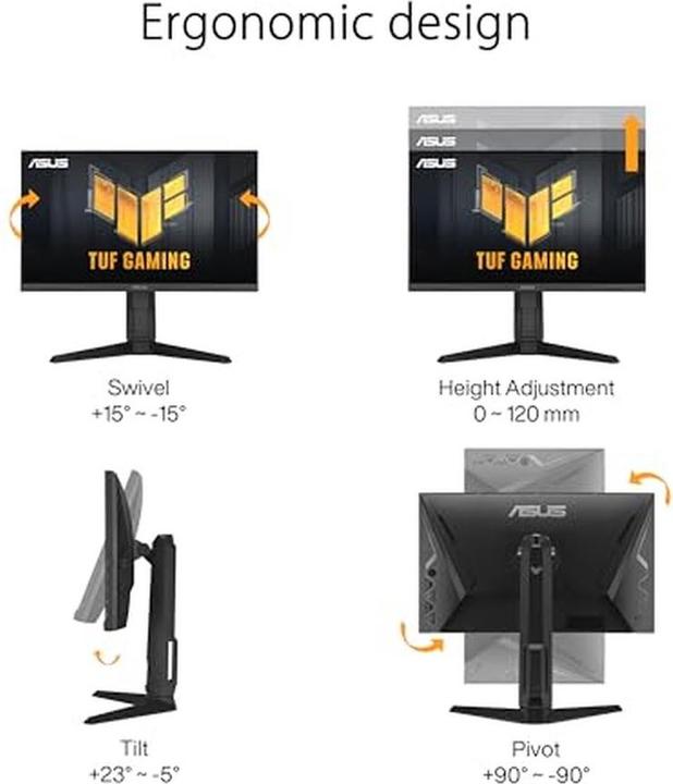 Actual product image ASUS TUF Gaming VG249QL3A (1920 x 1080 pixels, 23.80")