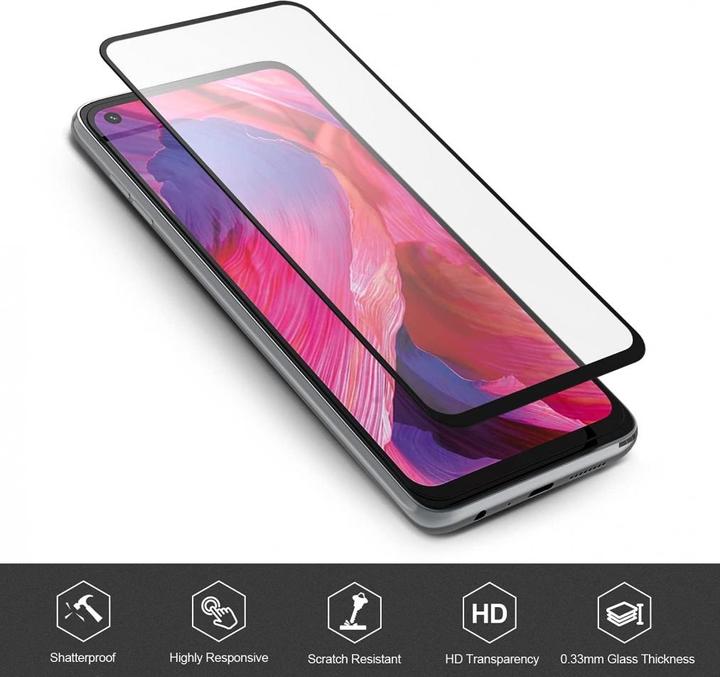 Produktbild Screenguard Oppo A54 5G Full Screen Panzerglas Schutzfolie 2.5D 9H (1 Stk., Oppo A54 5G)