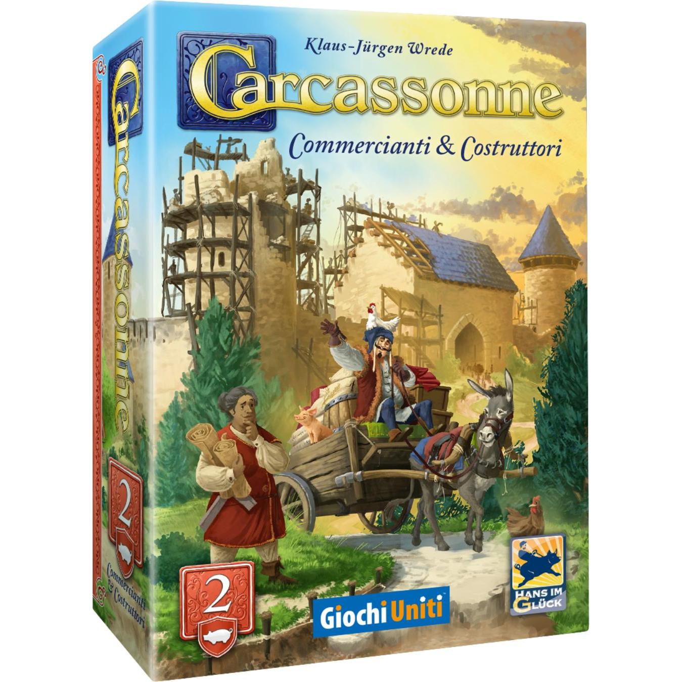 Giochi Uniti Mehrfarbig Carcassonne Revival: Commercianti E Costruttori 2 (Italienisch)