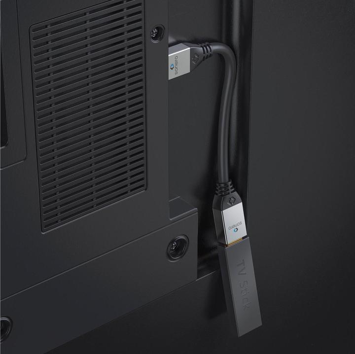 Image du produit Sonero Adaptateur HDMI connecteur métallique, 0,25 m, mâle/femelle (0.25 m, HDMI, 2.0)