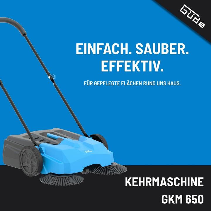 Produktbild Güde Kehrmaschine » GKM 650 « Drei-Bürsten-Kehrsystem 650