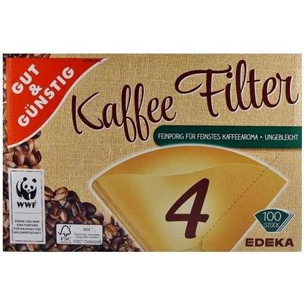 Gut & Günstig Kaffeefilter 100ST naturbraun (2129557007)
