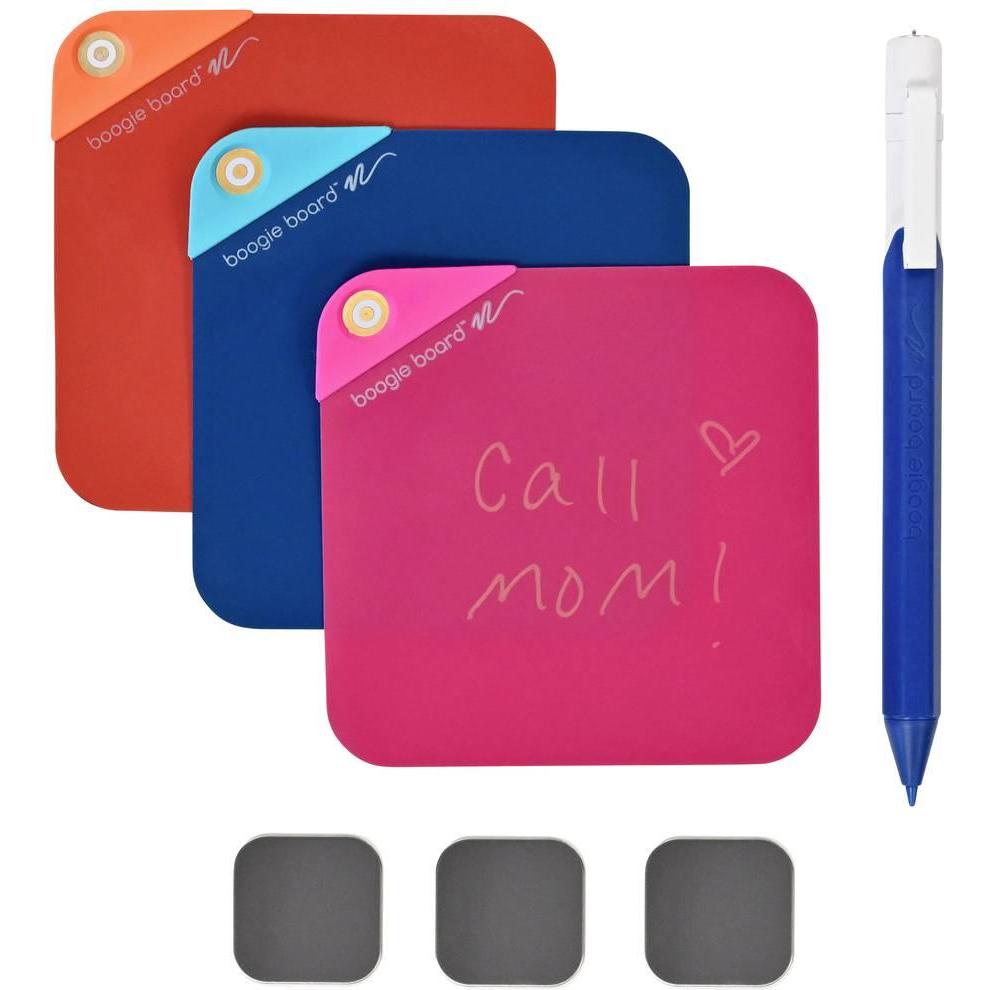 Boogie Board, Haftnotiz, Notizblock Blau, Rot, Orange 3 VN10M60001 1St. (10 x 10 cm)
