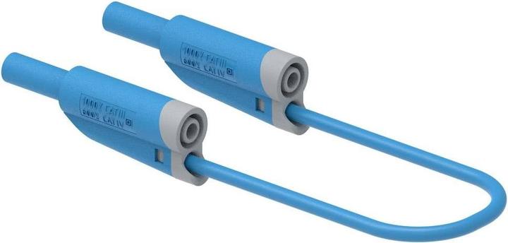Produktbild Electro PJP 2712-IEC-CD1-100BL Messleitung Bananenstecker 100 cm Blau 1 St.