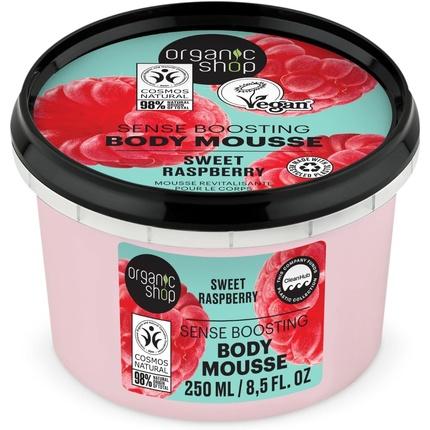 Organic Shop Sense Boosting Body Mousse Sweet Raspberry 250ml (Körpercreme, 250 ml)