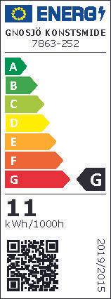 Etichetta energetica Konstsmide Lampada da parete a LED per esterni Cesena (600 lm, IP54)