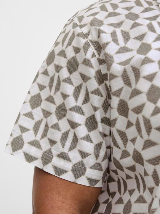 Actual product image Jack & Jones Jprblukevin Print Resort S/S Shirt Pls (4XL)