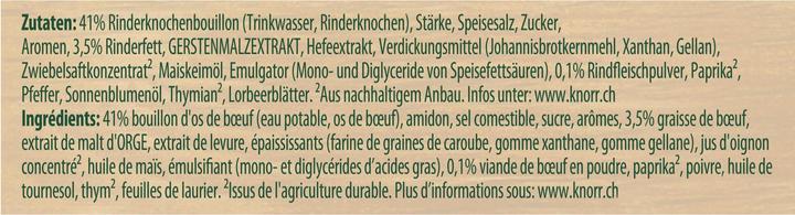 Nährwerte und Zutaten Knorr Bratensauce (126 g)