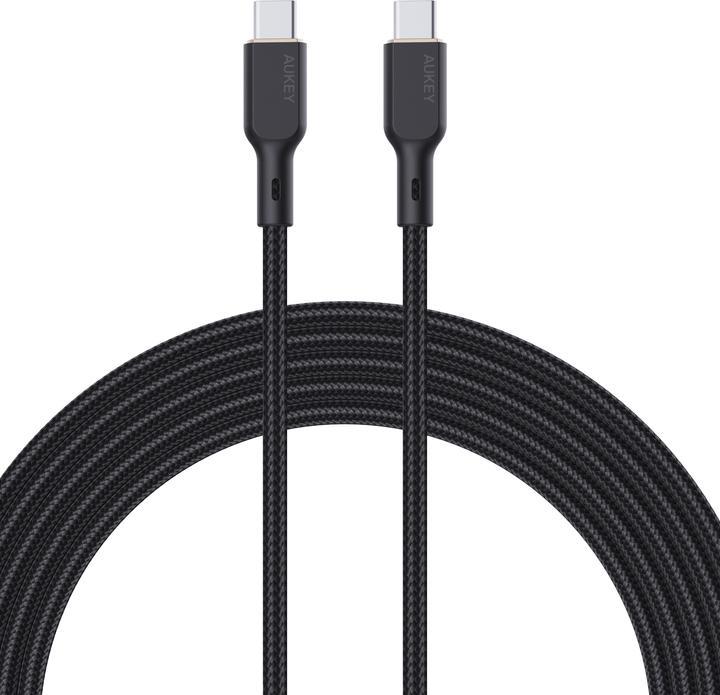 Produktbild Aukey USB-C Cable, 100W, 1m - Black (1 m, USB 2.0, 100 W)