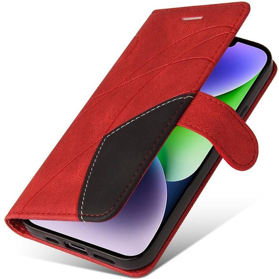 Thumbnail - Cover-Discount iPhone 15 Plus - Dual-color Etui Hülle rot (Apple iPhone 15 Plus), Smartphone Hülle, Rot