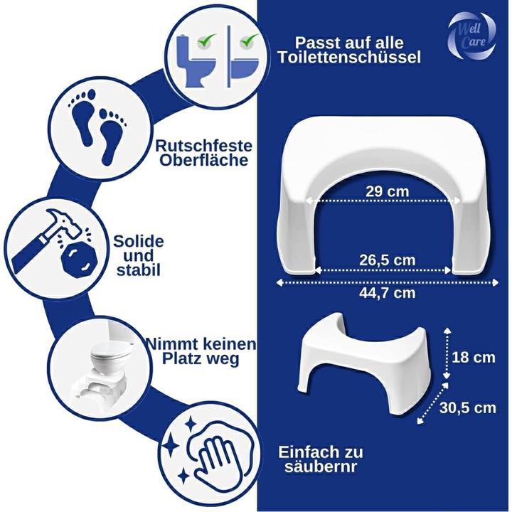 Immagine prodotto Well Care Sgabello da toilette Beige