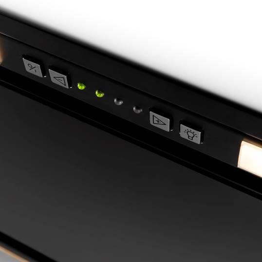 Produktbild NOVY 26082 cooker hood Built-in Black ³/h B (Flachschirmhaube)