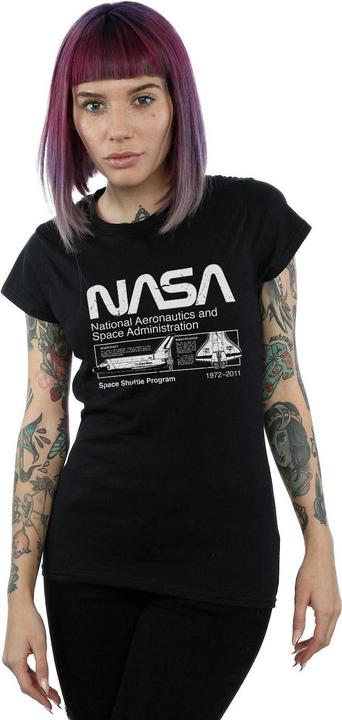 Immagine prodotto Nasa Maglietta da donna/ragazzo in cotone con lo Space Shuttle classico (M)
