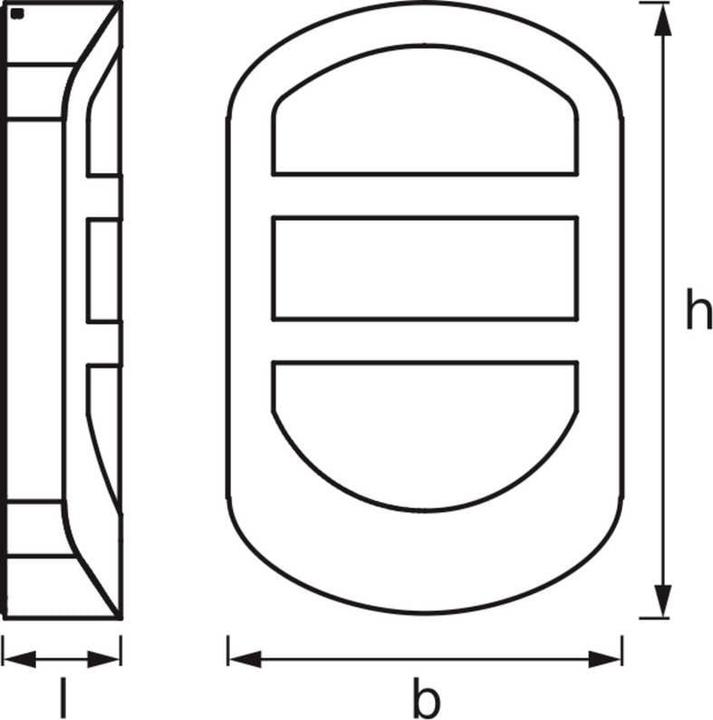 Produktbild Osram ENDURA STYLE PLATE Wall 12W Stainless Steel (650 lm, IP44)