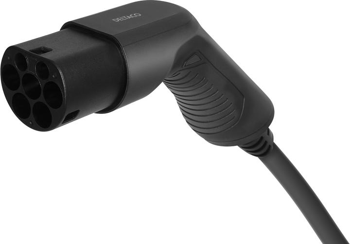 Produktbild Deltaco Electric car charging cable Type 2 - Type 2, 3-phase, 32A, 22 kW, 7 m, black (22 kW, 32 A, 7 m)