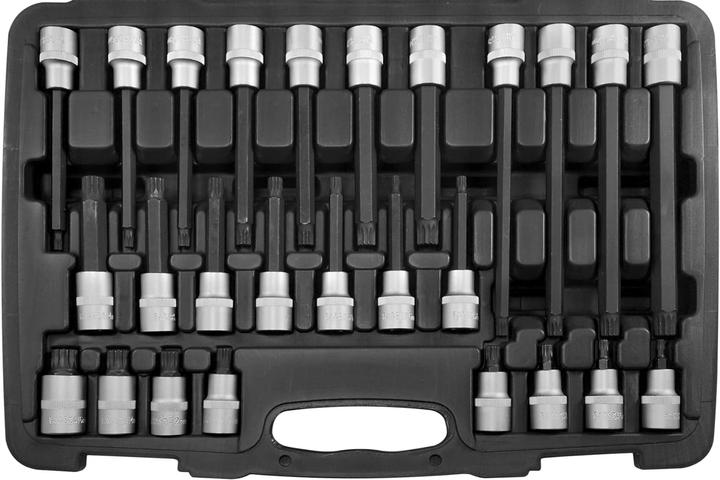 Actual product image SW-Stahl 04424L Screwdriver bits 1/2" internal multi-tooth M5-M16, 26-piece l Screwdriver bit set, part (1/2")