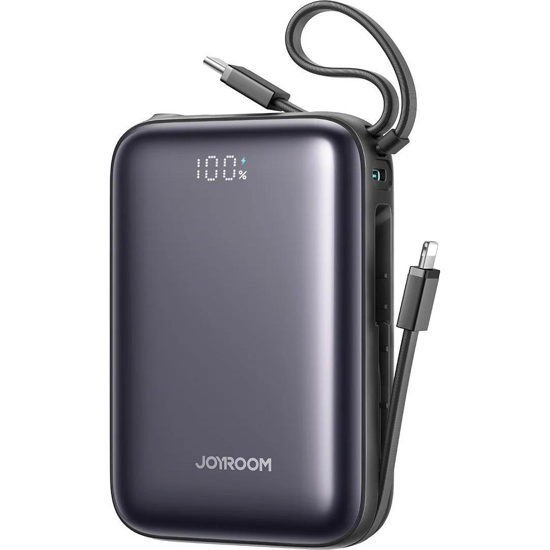 Joyroom JR-PBF29 22.5W Dual-Cable Mini Power Bank (20000mAh) - Black (20000 mAh, 22.50 W, 77 Wh), Powerbank, Nero